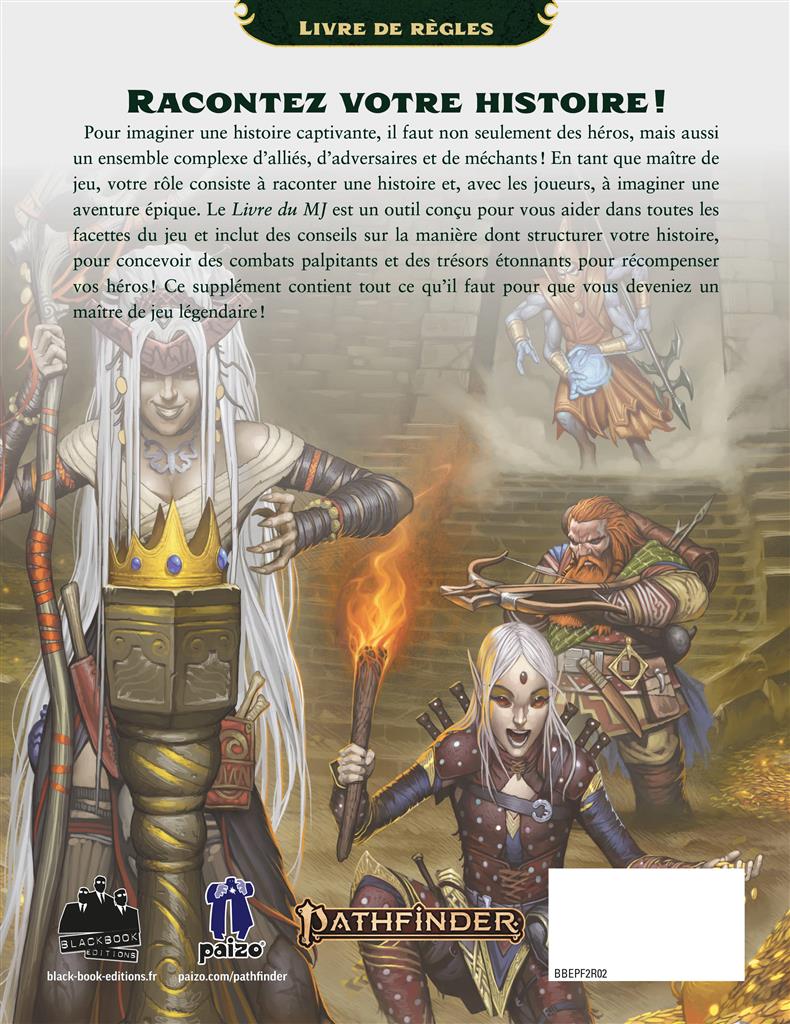 Pathfinder 2 : Livre du MJ version croquis