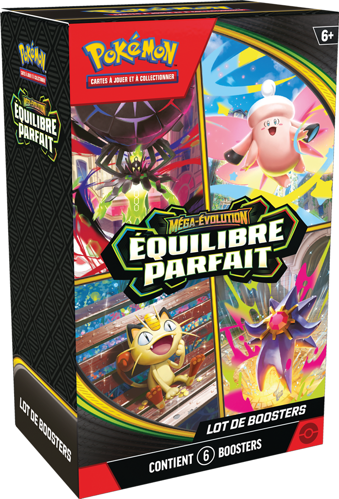 Pokémon ME03 : Booster bundle (6 boosters)  Méga-Evolution Equilibre Parfait en Francais (Limité à un exemplaire par client sortie officielle le 27-03-26)