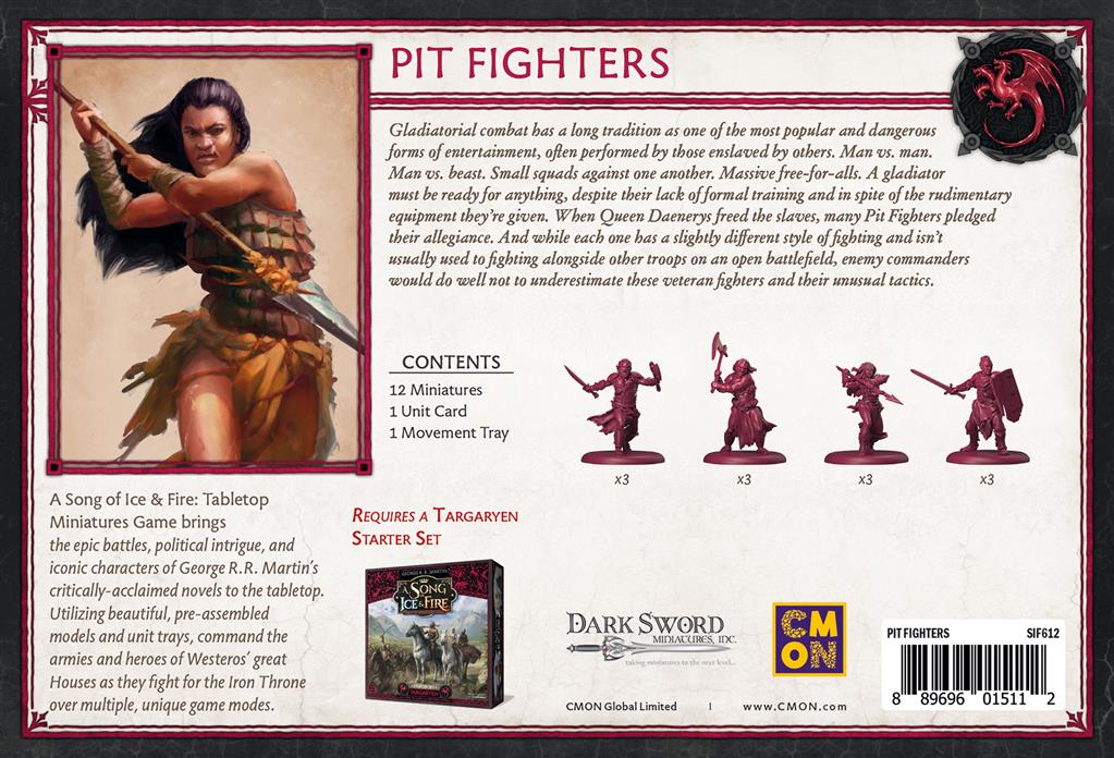 Trône de Fer Jeu de Figurine :  Gladiateurs [T27] (EN STOCK)(SOLDES D'HIVER 2026)