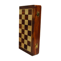 Coffret patiné - Echecs magnétiques 30 cm