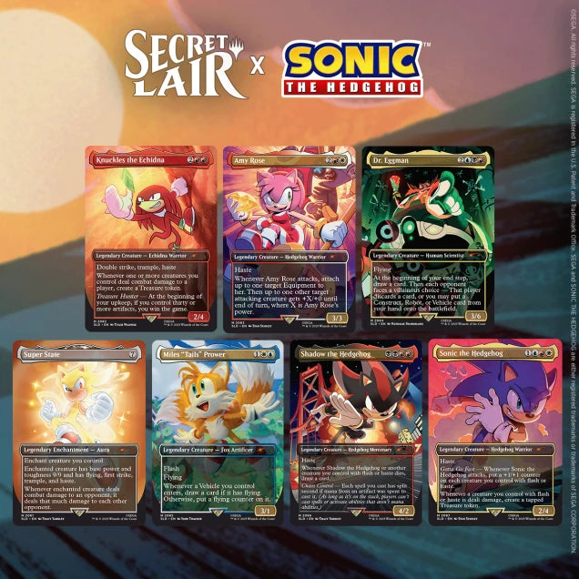 Magic the Gathering : Secret Lair x Sonic : Friends & Foes