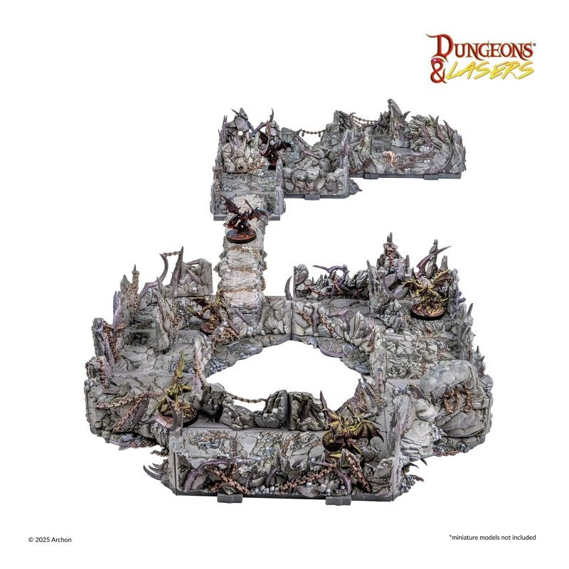 Dungeons & Lasers - Décors - DEMONIC CAVES Prépeint  (LIVRAISON GRATUITE)