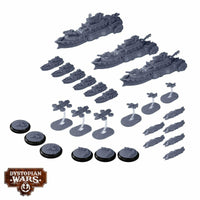 Dystopian Wars: Senator Battle- fleet Set (en Anglais)(Précommandes jusqu’au 28/11/2024 Sortie en décembre 2024)