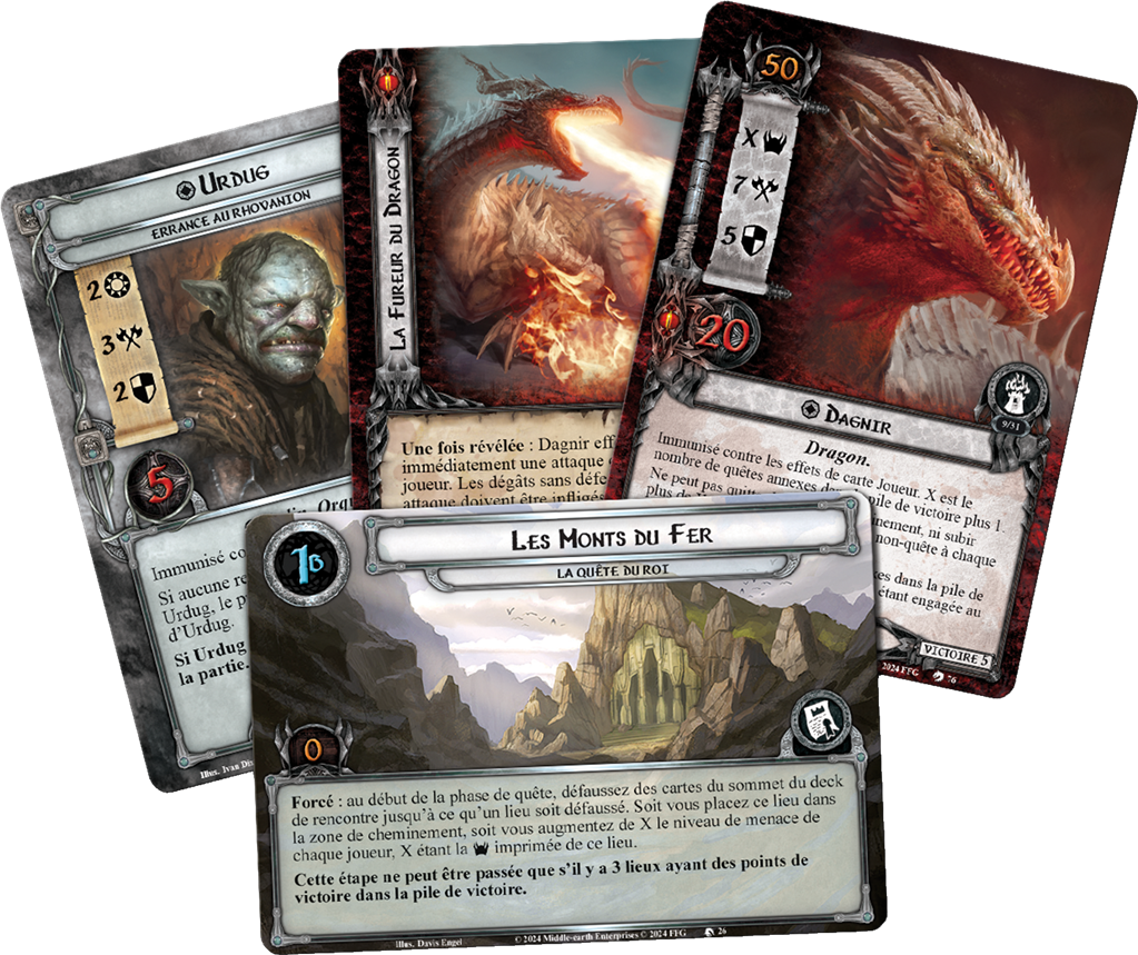 Seigneur des Anneaux  Jeu de Carte Evolutif : Ered Mithrin Extension Campagne
