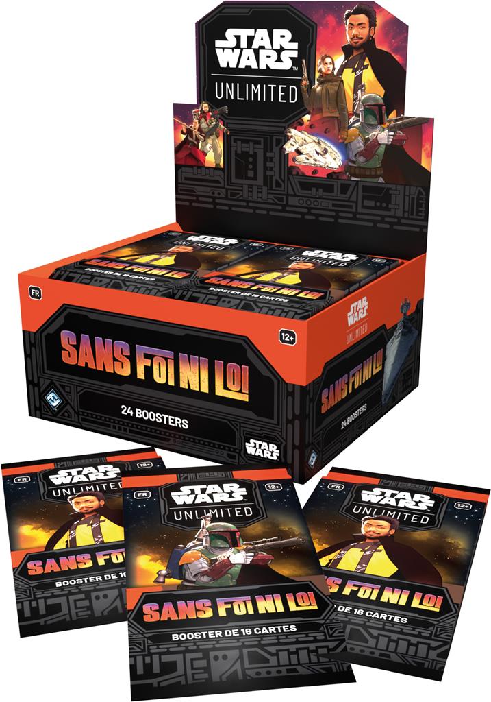 Star Wars Unlimited : Sans Foi Ni Loi Display de 24 boosters en Francais (Précommande, Sortie le 13/03/2026)