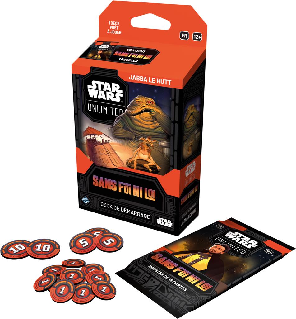 Star Wars Unlimited : Sans Foi Ni Loi Deck Jabba le Hutt en Francais (Précommande, Sortie le 13/03/2026) (Copie)