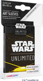 Star Wars Unlimited Art Sleeves  :Card Back Yellow (EN STOCK)