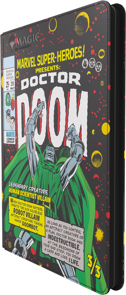 Gamegenic: Magic The Gathering Marvel Super Heroes Zip-Up Album 18-Pocket - Doctor Doom