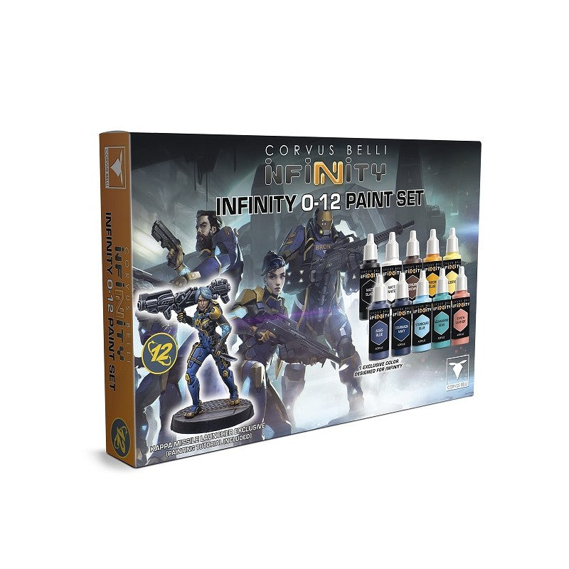 Infinity - O-12 Paint Set + 1 Kappa Missile Launcher exclusive miniature