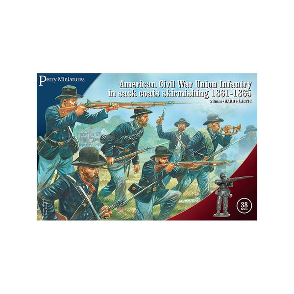 Perry Miniatures - American Civil War Union Infantry in sack coats Skirmishing 1861-65