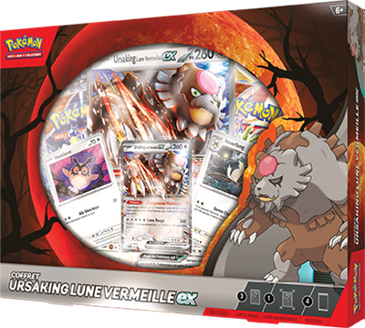 Pokémon : coffret Novembre ex 4b. Ursaking Lune Vermeille EX (EN STOCK)