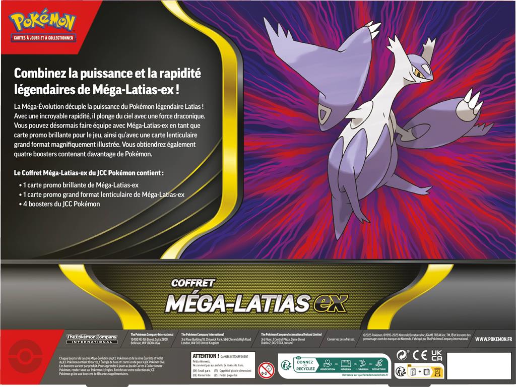 Pokémon : coffret Octobre ex 4b. Méga-Latias-ex (Limité à un exemplaire par client)