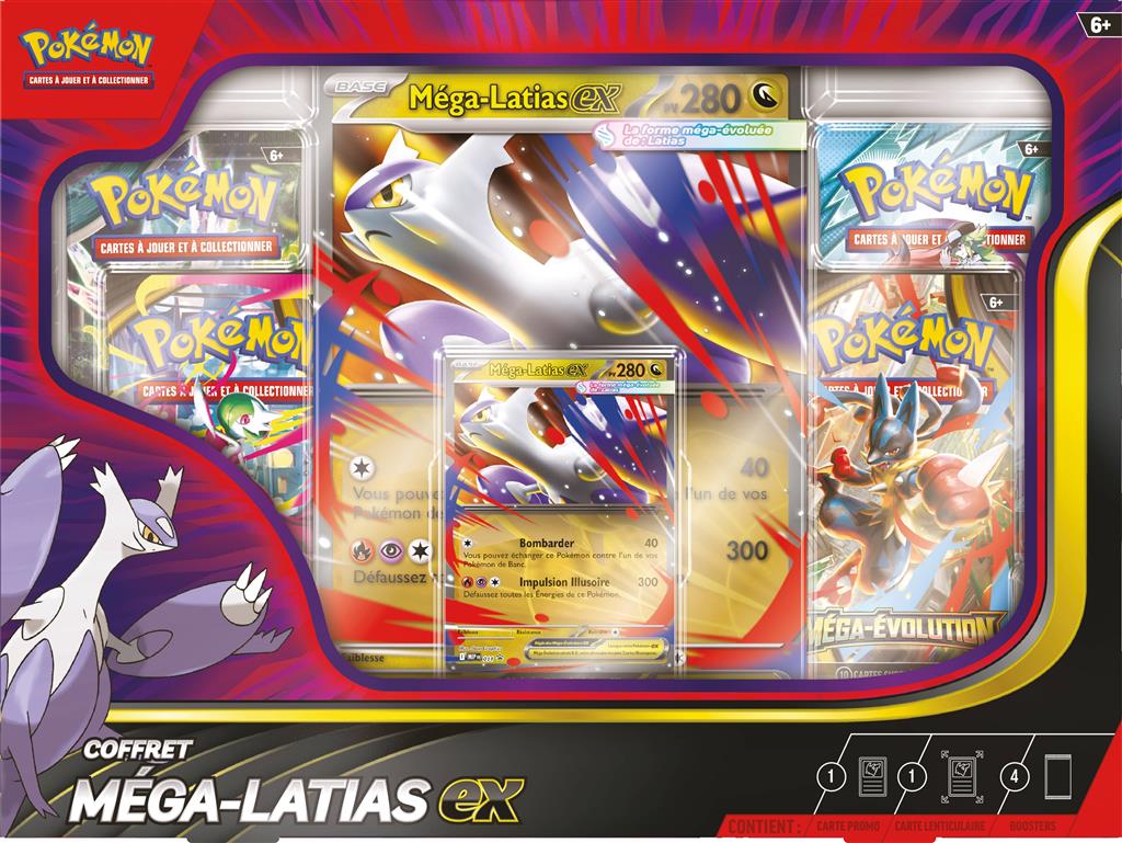 Pokémon : coffret Octobre ex 4b. Méga-Latias-ex (Limité à un exemplaire par client)