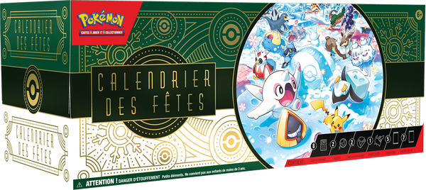 Pokémon : Calendrier des fêtes 2024 (de l'avent)(EN STOCK)