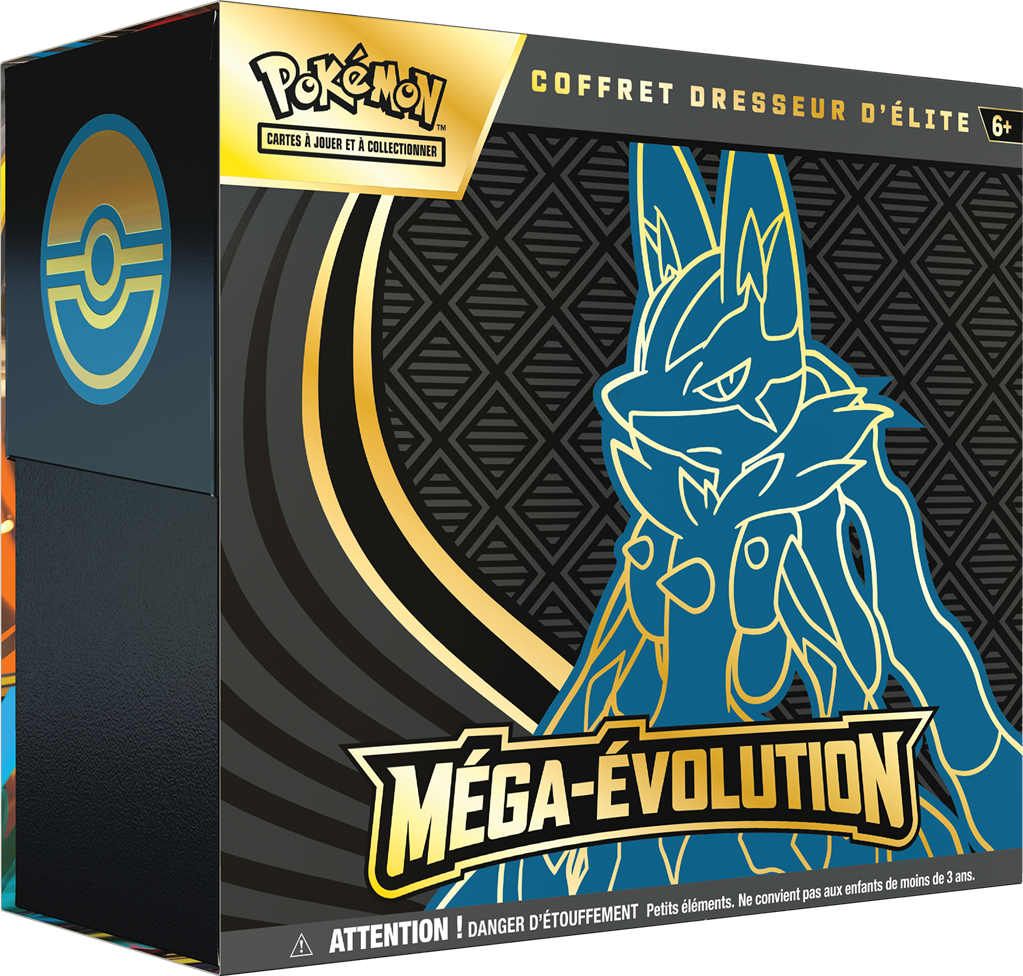Pokémon ME01 : coffret Dresseur d'Elite Méga-Lucario-ex (Limité à un exemplaire par client)(LIVRAISON GRATUITE)
