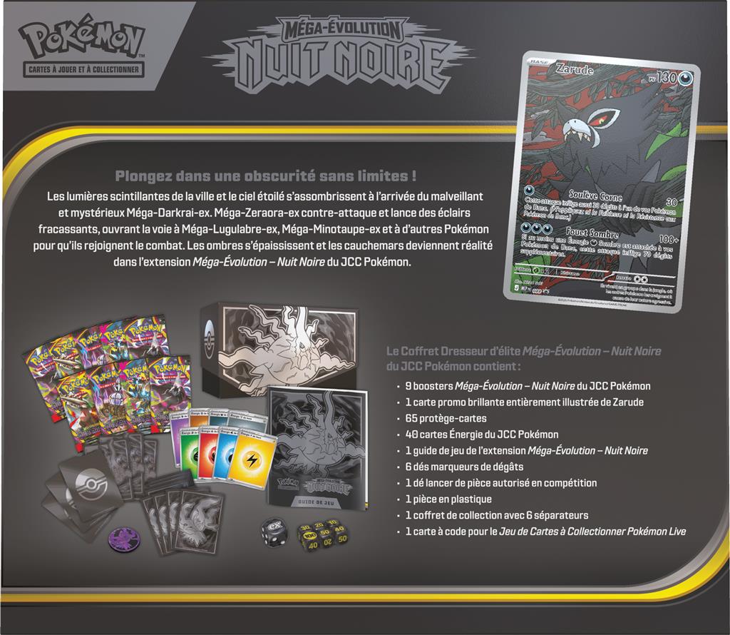 Pokémon ME05 - Nuit noire - coffret Dresseur d'Elite en Francais - précommande sortie le 17 juillet (Un seul exemplaire par personne et par foyer) (Copie)