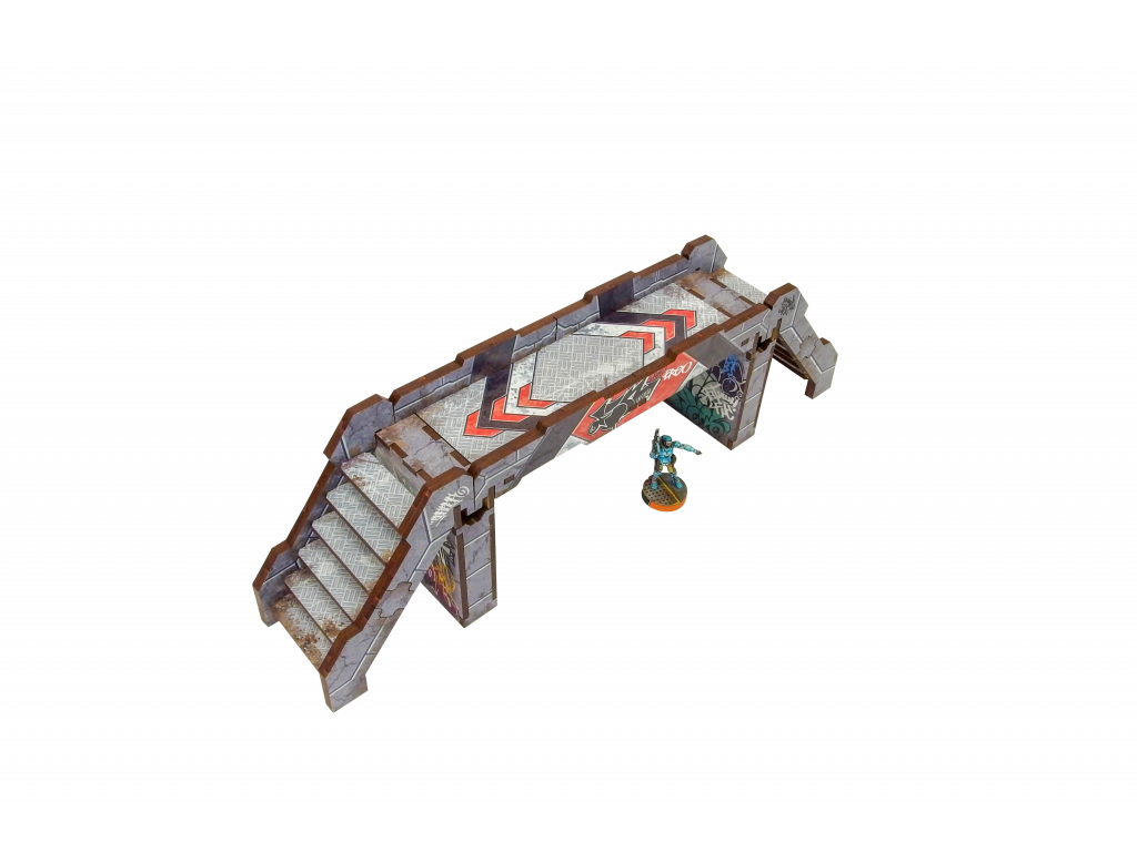 Precinct Sigma Bridges & Stairs PREPAINTED (grey)