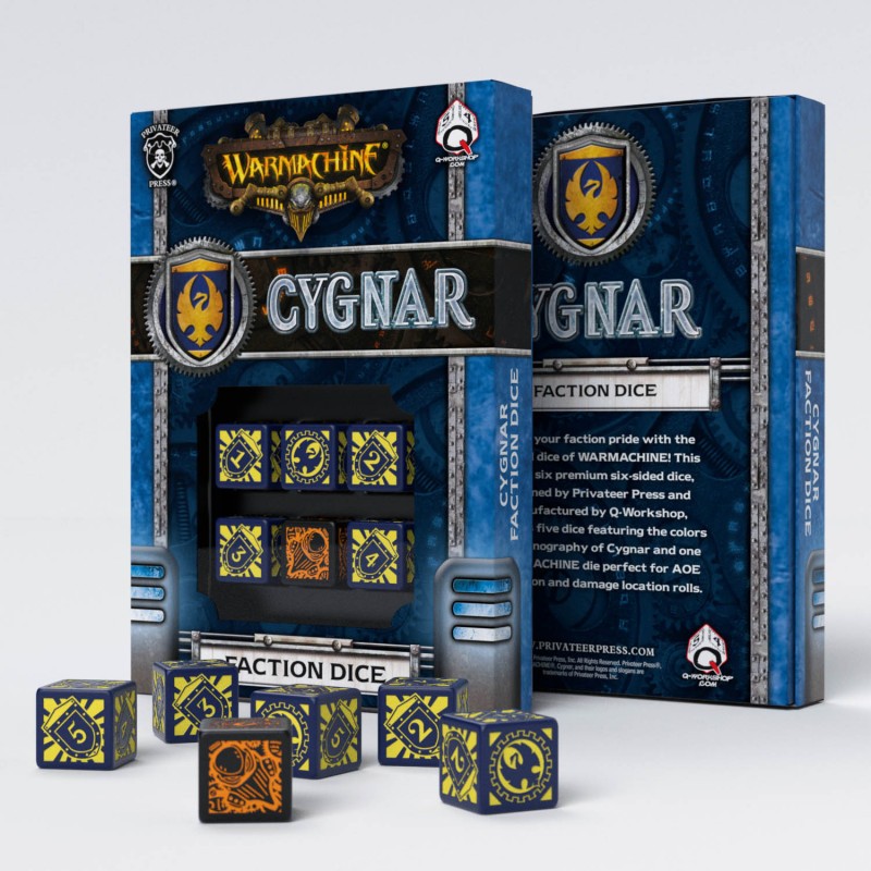 QW - warmachine cygnar faction D6 (EN STOCK)