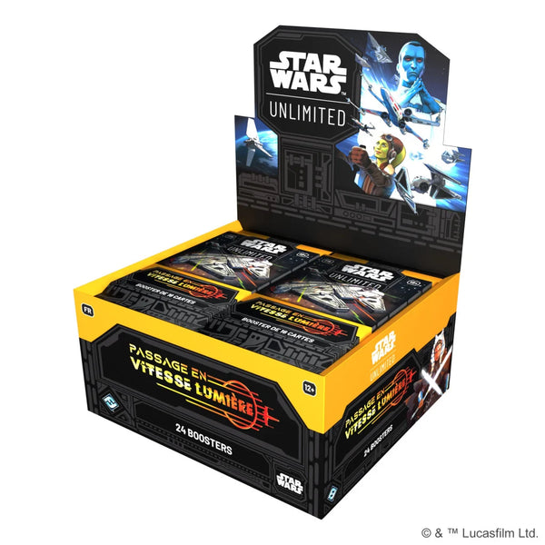 Star Wars Unlimited : Passage Vitesse Lumière boite de boosters en francais (x24)(LIVRAISON GRATUITE)