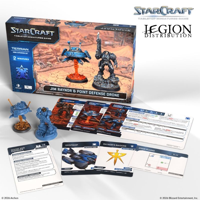 StarCraft - Terran - Jim Raynor (Raynor's Raiders) Hero Expansion Set en Anglais (Précommandes jusqu’au 14/04/2026)