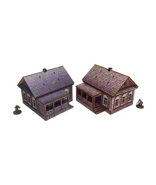 WW2 Ostfront Village Doma (2) (28mm) pré-peint