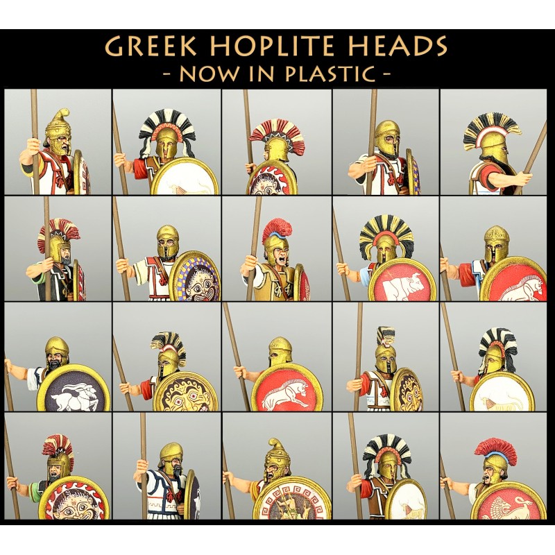 Victrix Miniatures 28mm Antiquité - Greek Hoplite Heads x 56