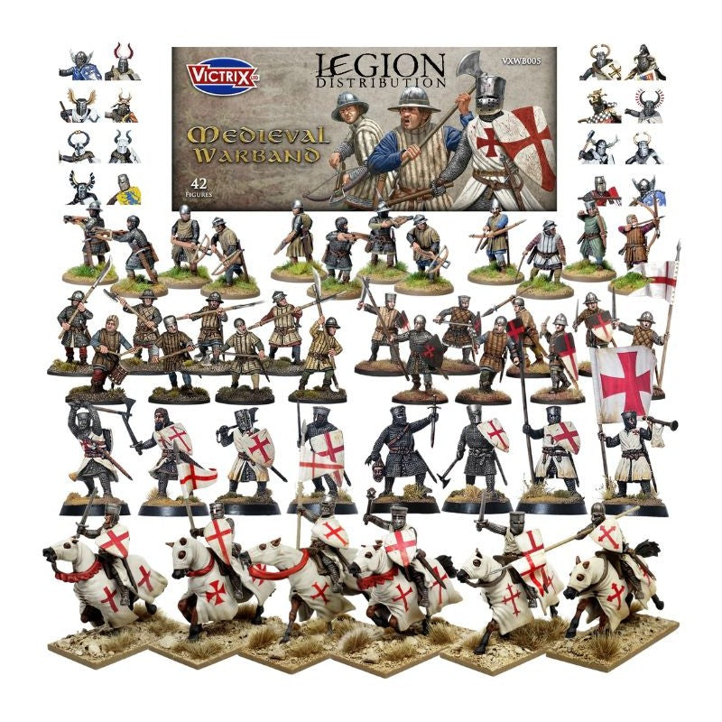 Victrix Miniatures 28mm Médiéval - Medieval Warband (Sortie en juin 2026)