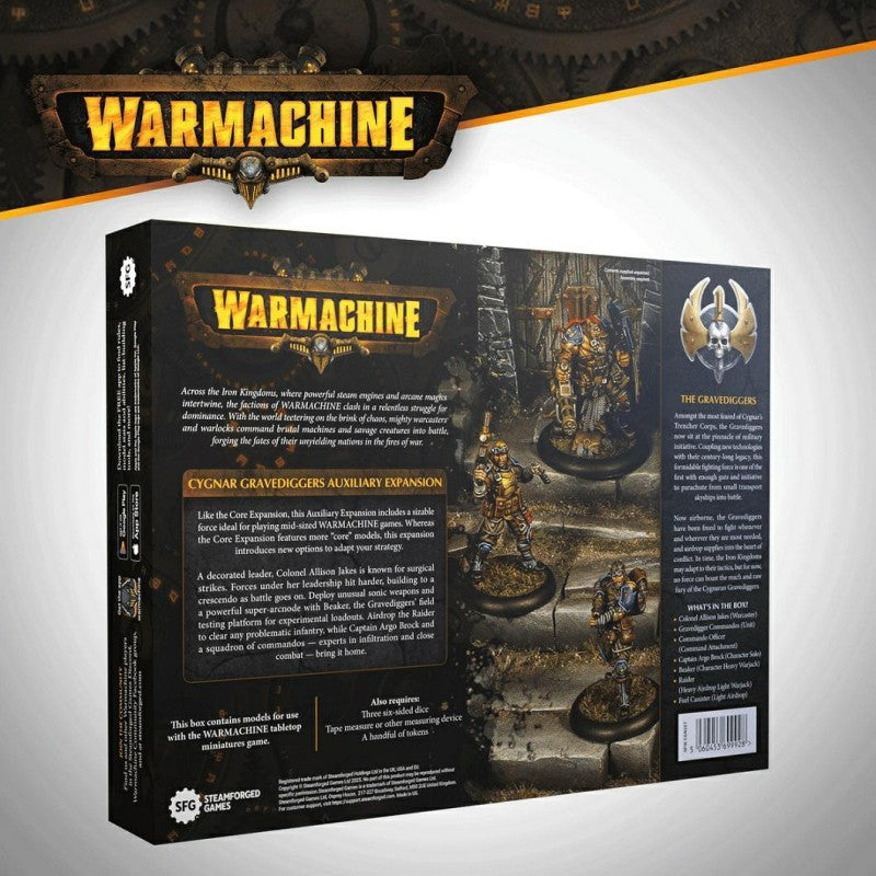 WARMACHINE - CYGNAR GRAVEDIGGERS AUXILIARY EXPANSION en Anglais  (LIVRAISON GRATUITE)