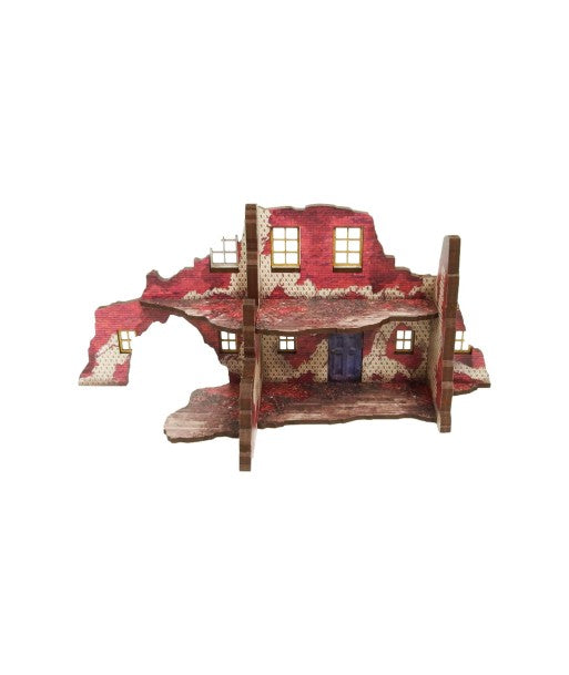 WW2 NORMANDY RUINED LARGE HOUSE 2 (28MM)