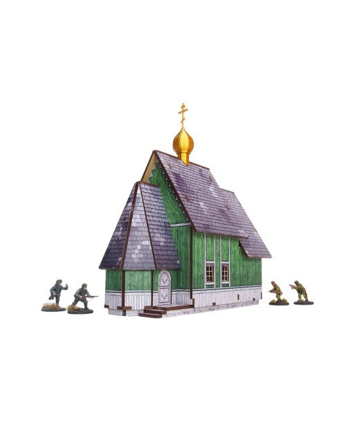 WW2 Ostfront Village Tserkov (1) (28mm) pré-peint