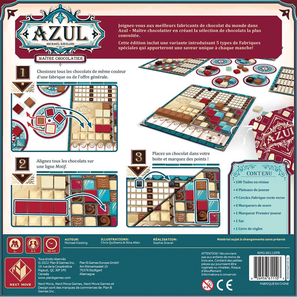 Azul : Maître Chocolatier (Version Chocolat)