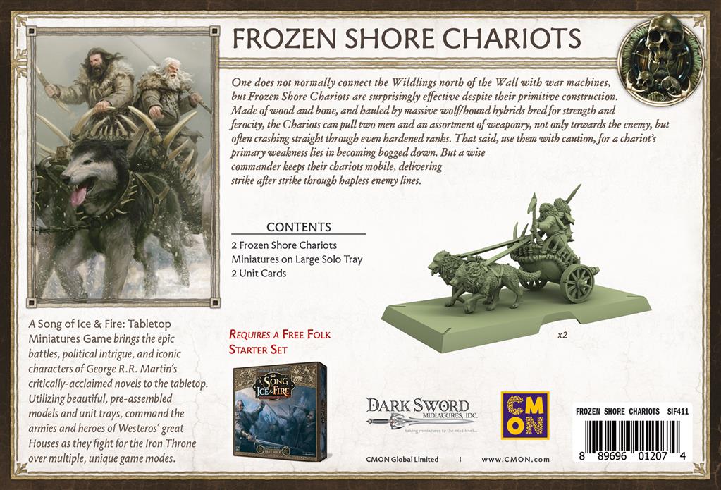 Trône de Fer Jeu de Figurine : Chars de la Grève Gelée [PL14] (EN STOCK)