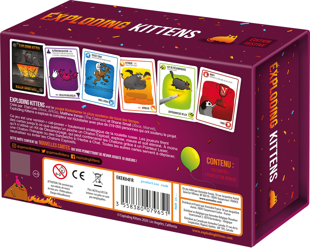 Exploding Kittens : Édition Féstive (*** Opération Exploding Kittens ***)