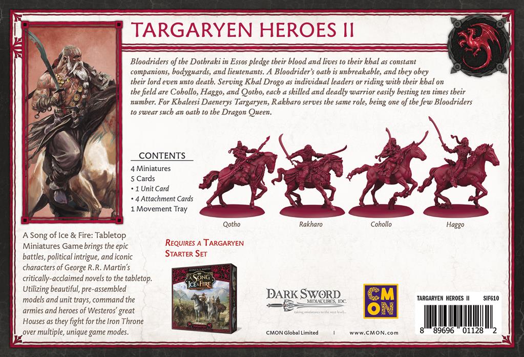 Trône de Fer Jeu de Figurine : Héros Targaryen #2 [T14]
