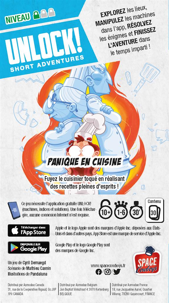 Unlock! Short Adventures : Panique en Cuisine