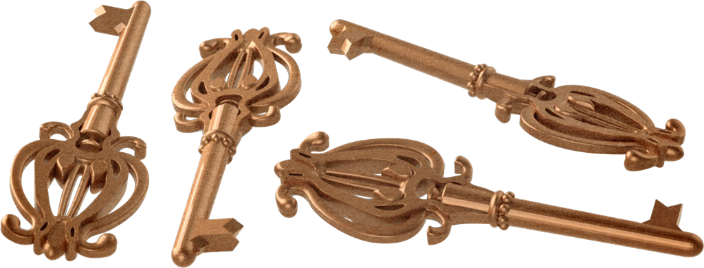 Etherfields: Set de 4 Clés en métal (Extension)