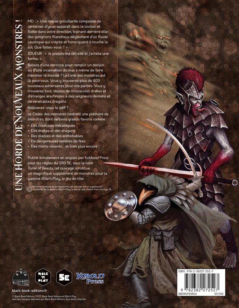 Rôle'n Play : Codex des monstres volume 1 (LIVRAISON GRATUITE)