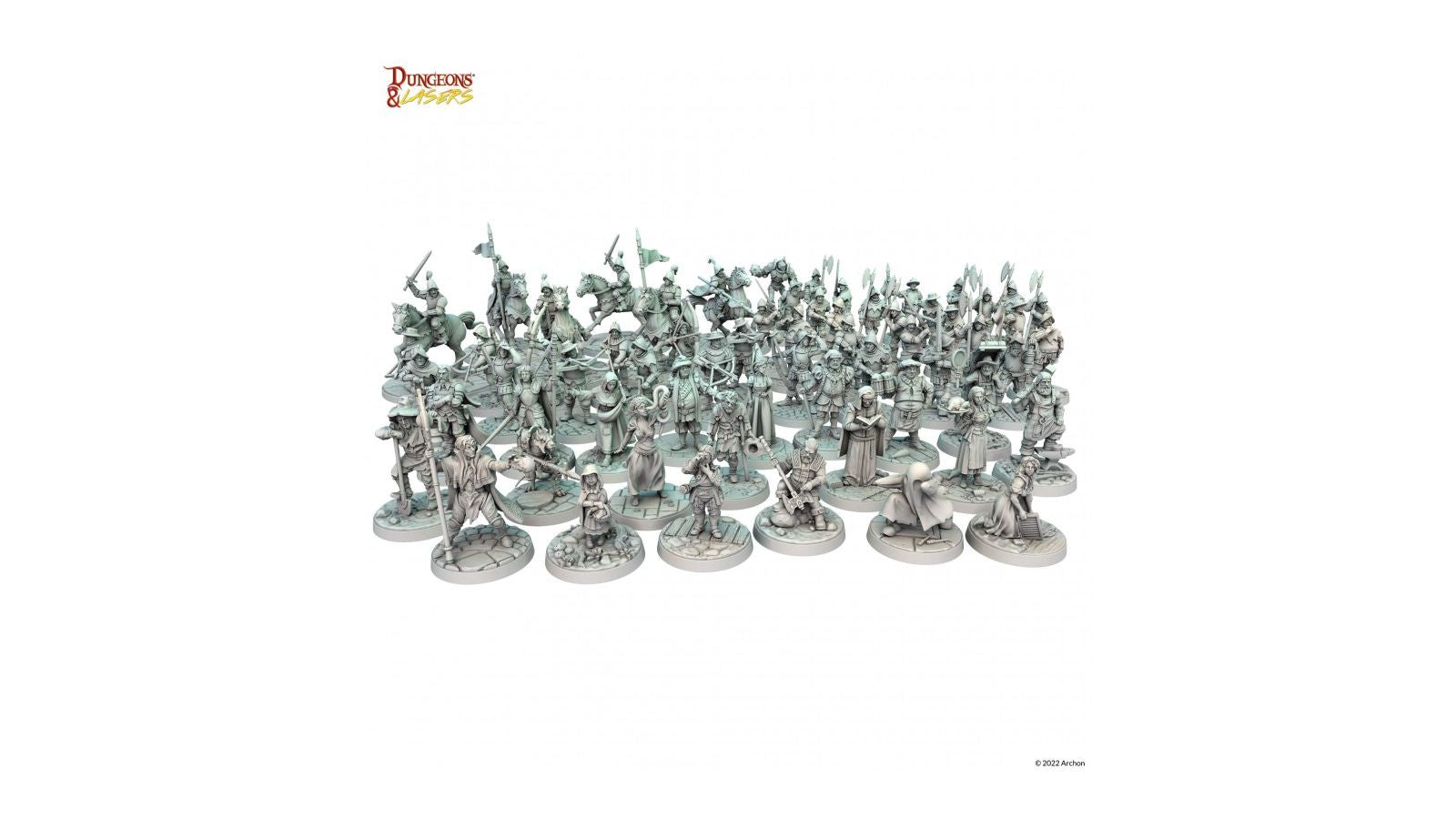 Dungeon & Lasers - Figurines - Townsfolk Miniature Pack