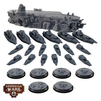 Dystopian Wars- ICE MAIDEN BATTLEFLEET SET