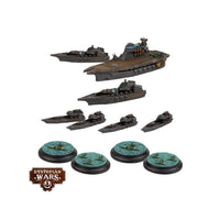 Dystopian Wars- TEMPELHOF BATTLEFLEET SET