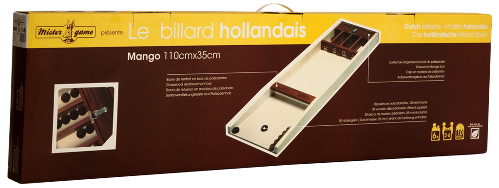 Billard Hollandais Mango 110 x 35 cm (LIVRAISON GRATUITE)