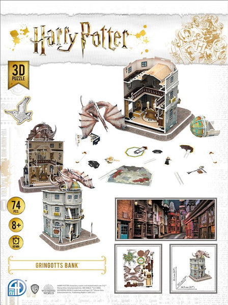 Harry potter - puzzle 3d - la banque de gringotts™, puzzle