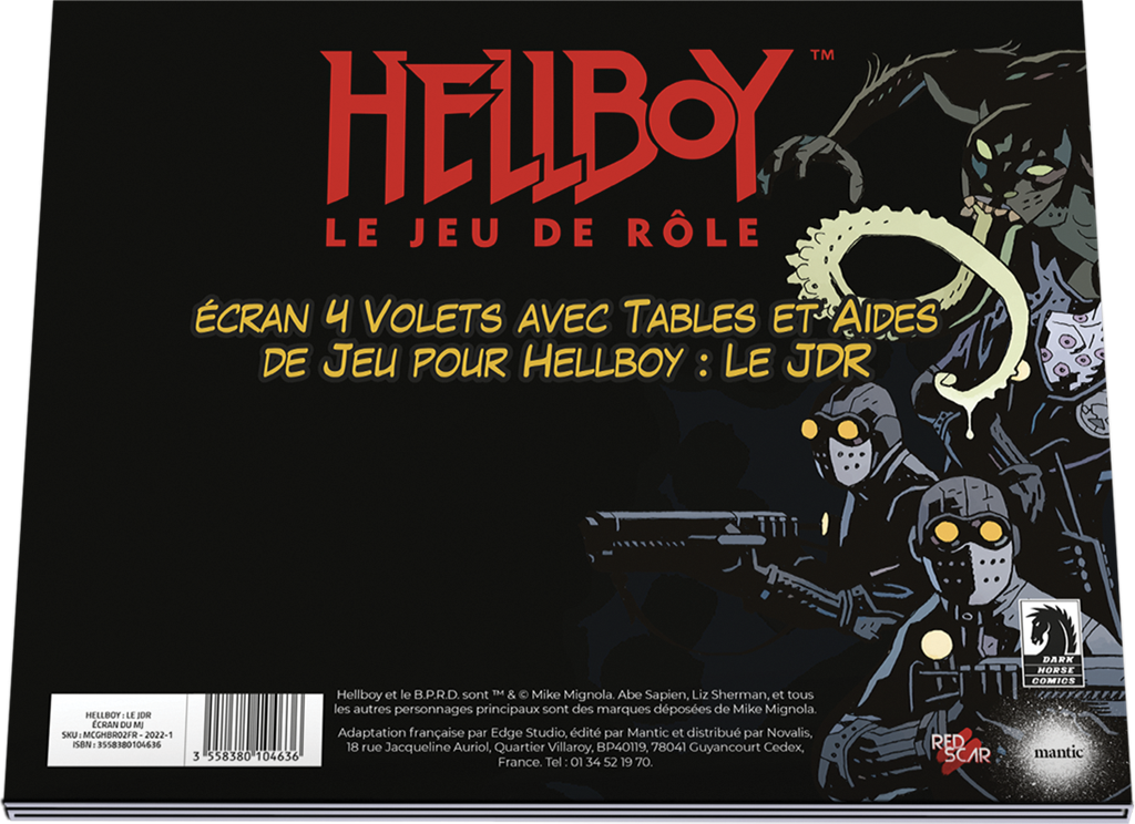 HellBoy JdR : Master’s Screen