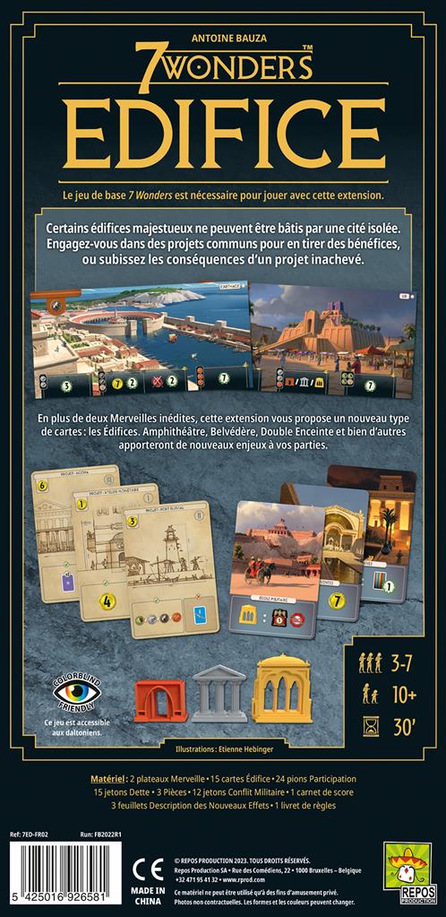 7 Wonders : Edifice (Extension 7 Wonders nouvelle édition)