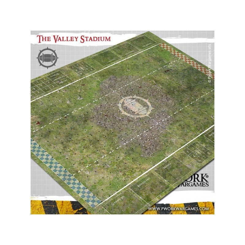 Tapis de jeu Blood Bowl néoprène - Valley Stadium (RUPTURE DE STOCK FOURNISSEUR)
