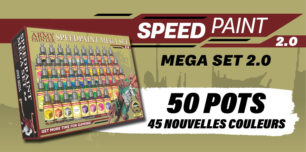 ARMY PAINTER - SPEEDPAINT 2.0- MEGA SET 2.0 ( frais de port inclus)